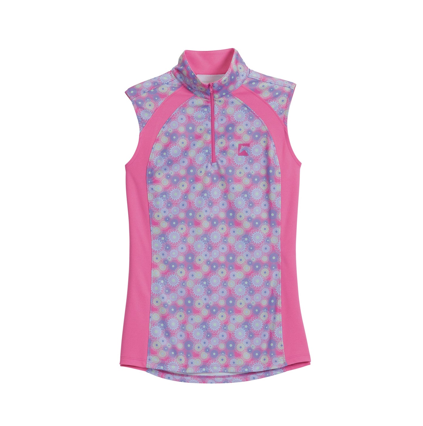 Riding Sport Ladies’ Airflow Quarter-Zip Print Sleeveless Shirt