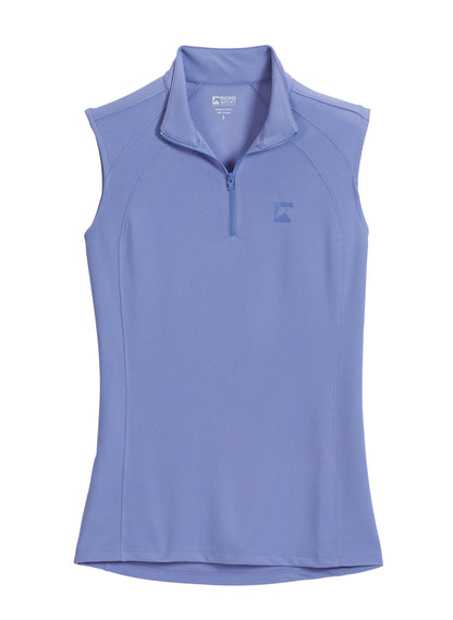 Riding Sport Ladies’ Airflow Quarter-Zip Solid Sleeveless Shirt