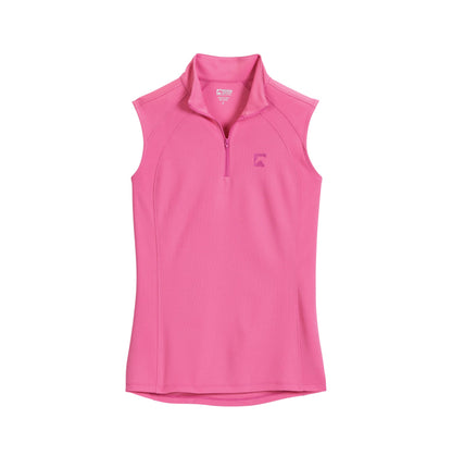 Riding Sport Ladies’ Airflow Quarter-Zip Solid Sleeveless Shirt