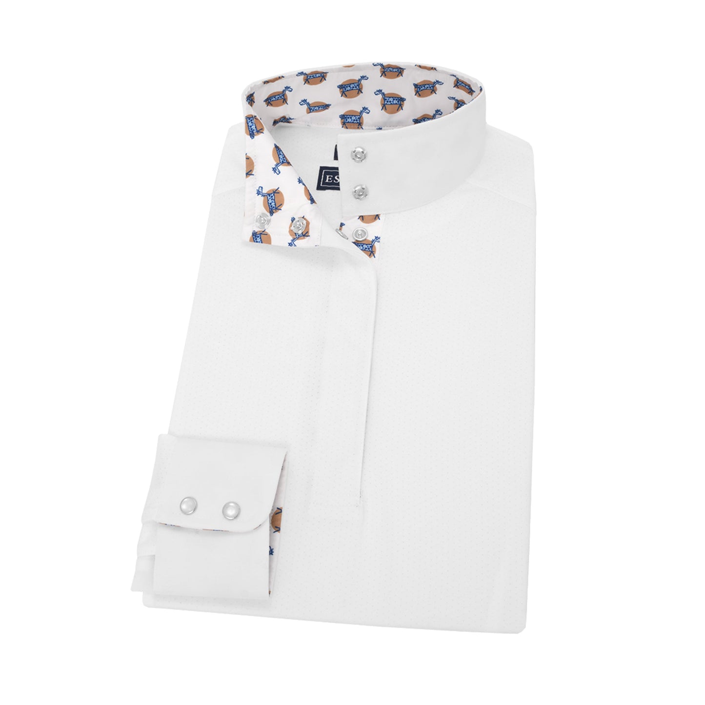 Essex Classics Ladies’ Talent Yarn Straight Collar Long Sleeve Show Shirt