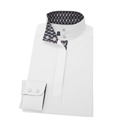 Essex Classics Ladies’ Talent Yarn Straight Collar Long Sleeve Show Shirt