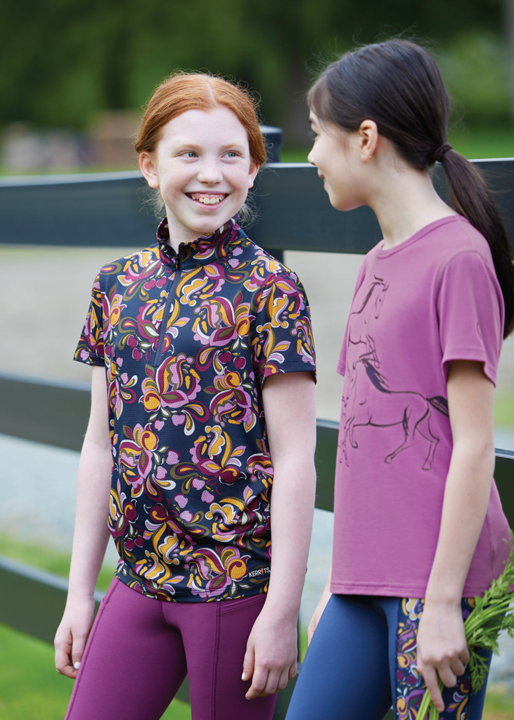 Kerrits Kids’ Summer Ride IceFil Short Sleeve Print Shirt