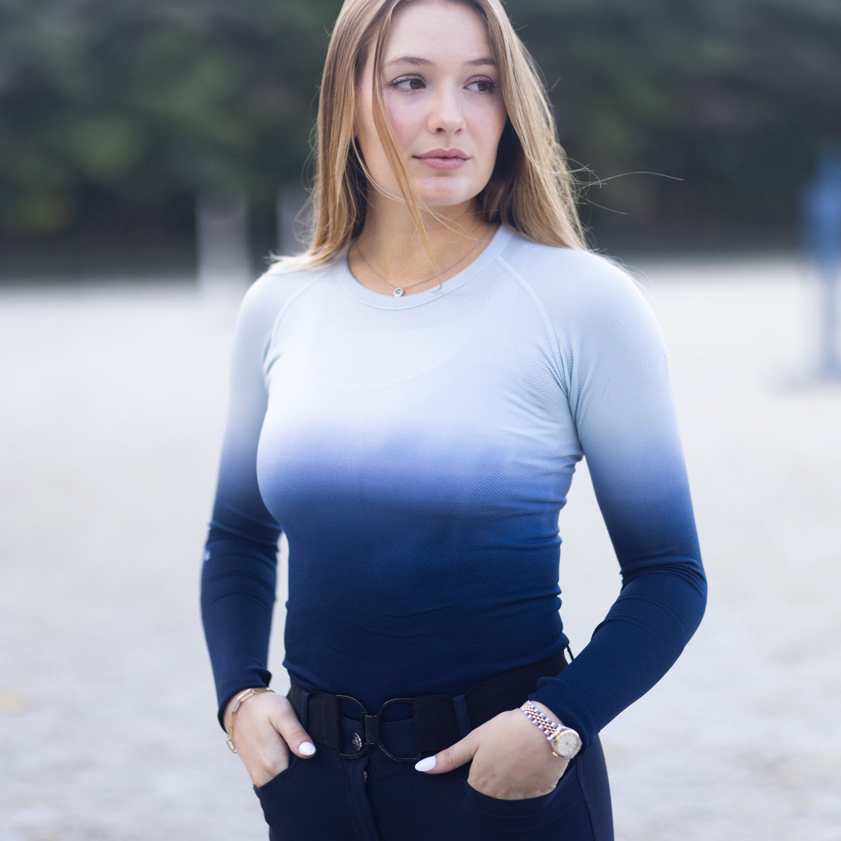 TKEQ Ladies’ Kennedy Seamless Long Sleeve Top 2.0