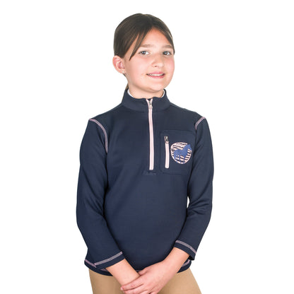 EquiStar Kids’ Half-Zip Fleece Pullover