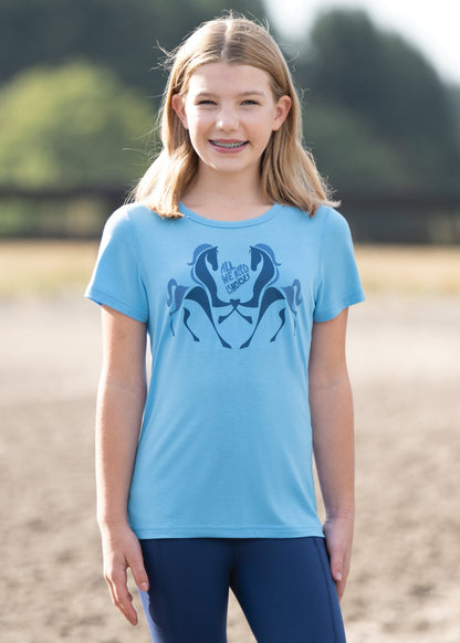 Kids’ All We Need Is Horses Tee