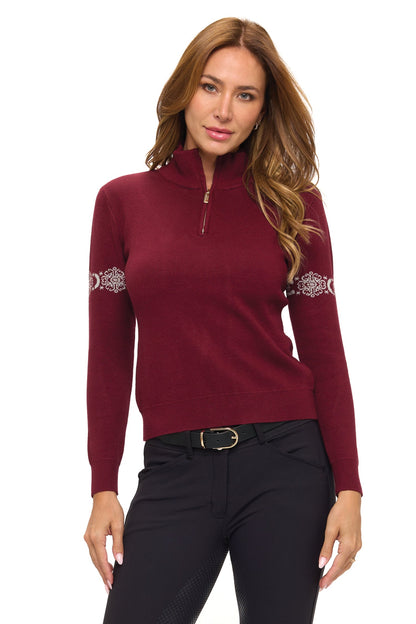 Dancing Equestrian Ladies’ "Snowflake" Sweater