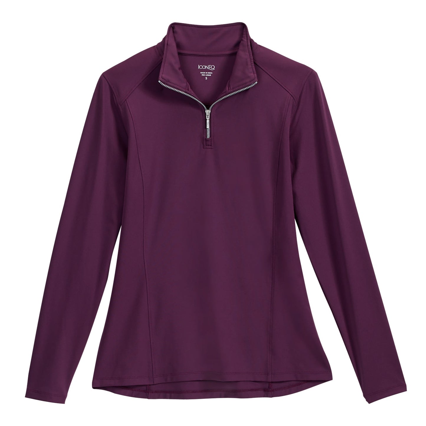 IconEQ Ladies' Lux Quarter-Zip Long-Sleeve Shirt