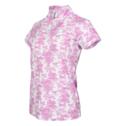 Dapplebay Equestrian Toile Short-Sleeve Sun Shirt