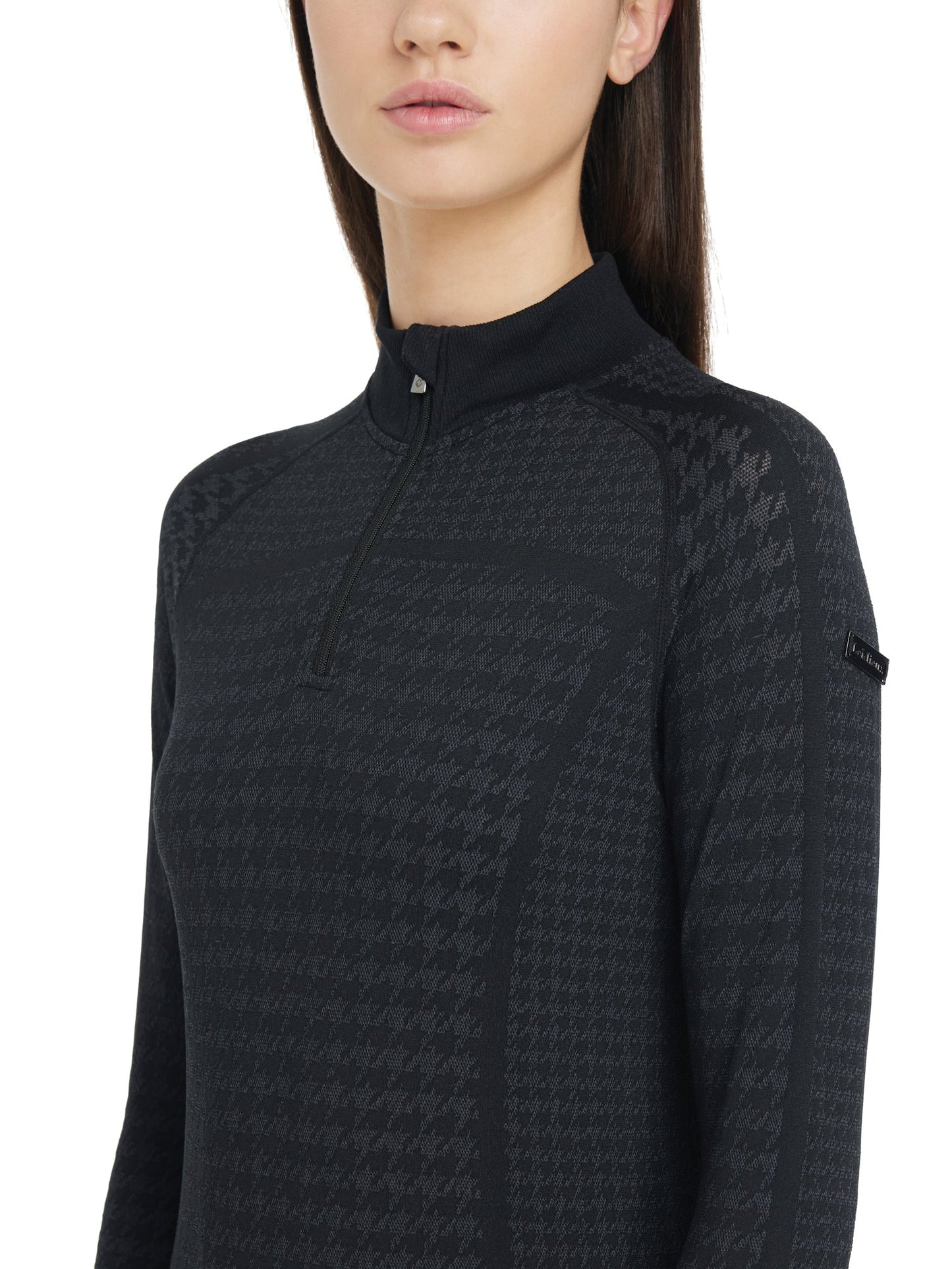 LeMieux Ladies' Aspen Houndstooth Quarter-Zip Top