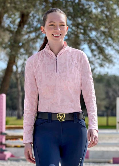 Ariat Ladies' Sunstopper 3.0 Quarter-Zip Baselayer