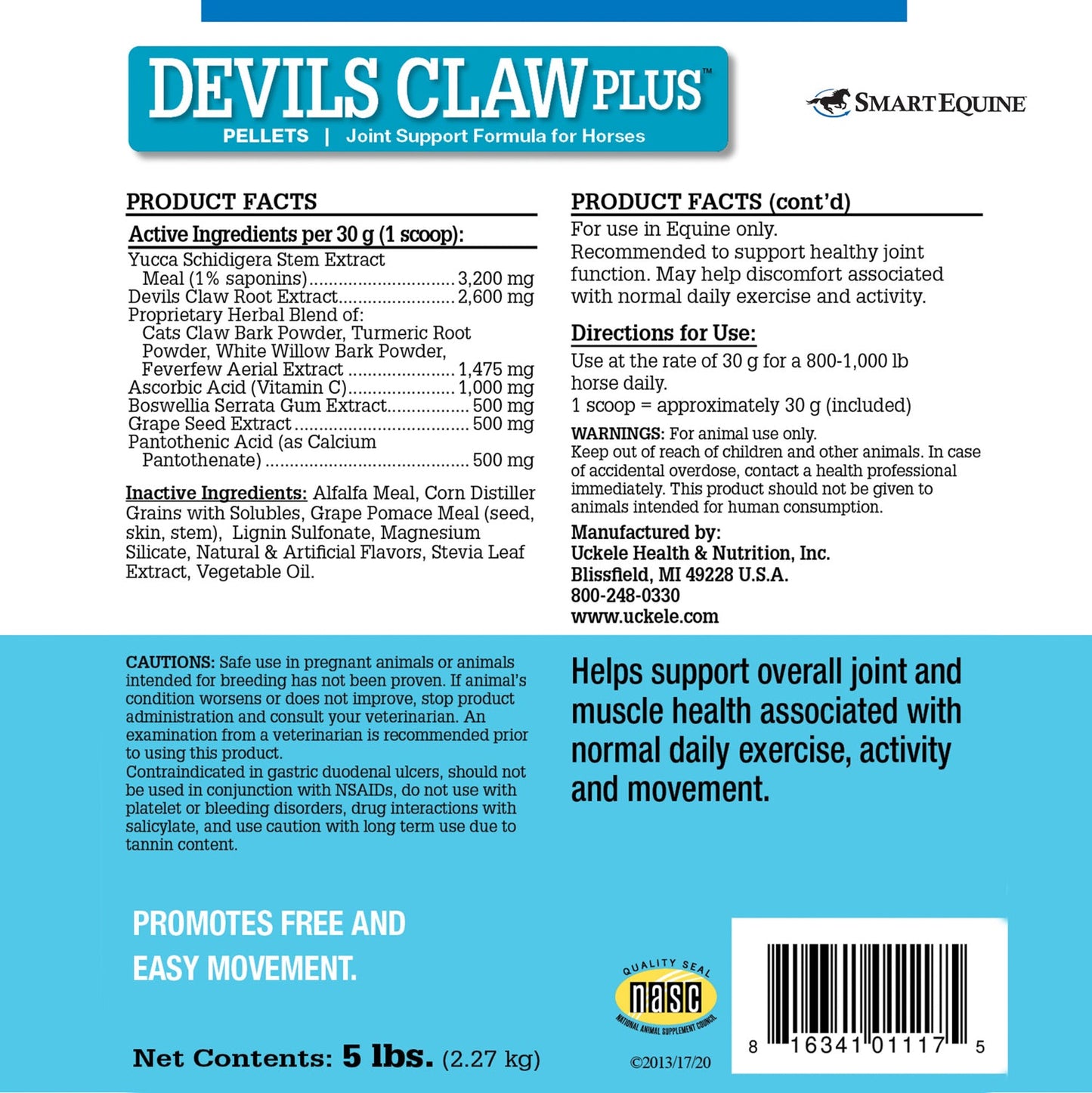 Devil's Claw Plus Pellets by SmartEquine  - 5 lbs.
