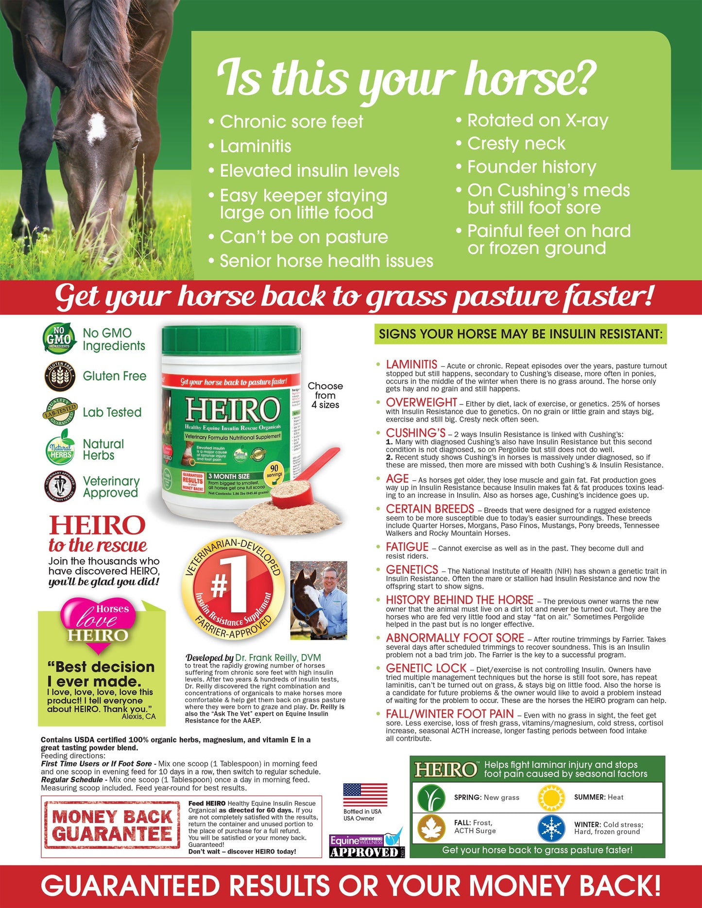 Heiro Healthy Equine Insulin Rescue Organical