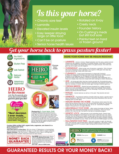 Heiro Healthy Equine Insulin Rescue Organical