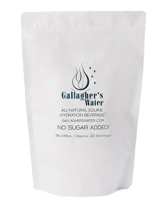 Gallagher’s Water All-Natural Equine Hydration Beverage NO SUGAR ADDED