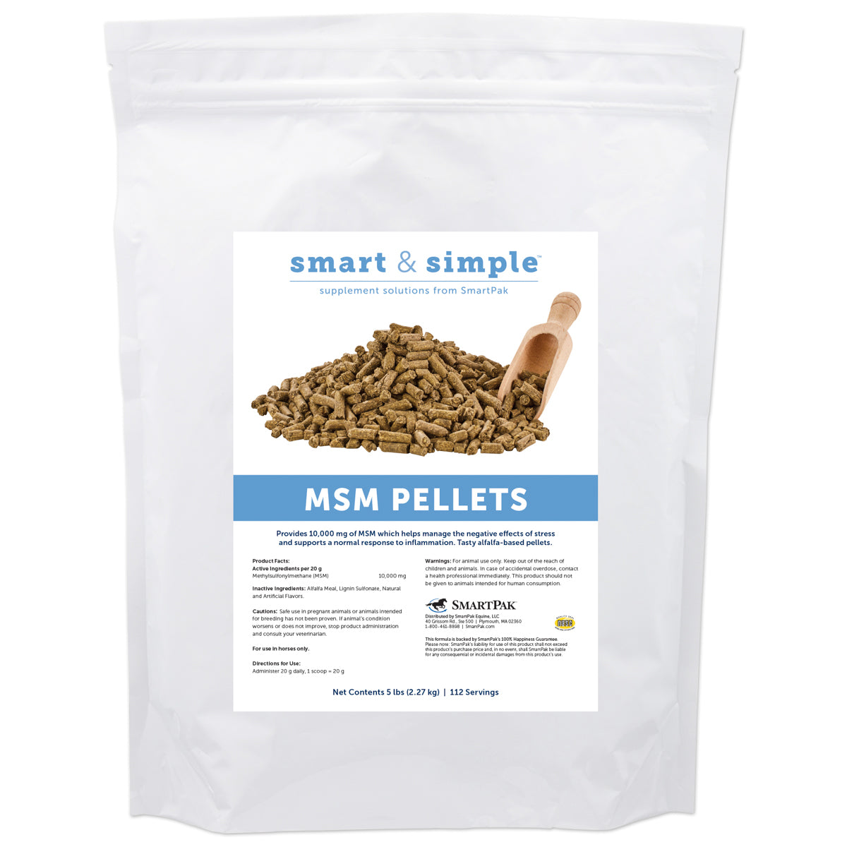 SmartEquine Smart & Simple MSM Pellets - 5 lbs.