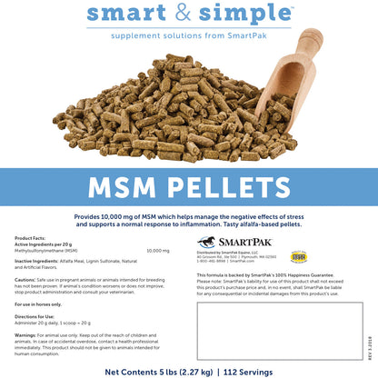 SmartEquine Smart & Simple MSM Pellets - 5 lbs.