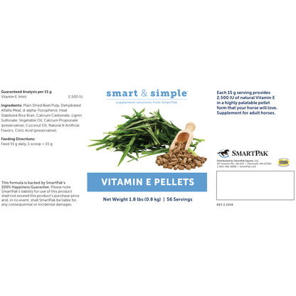 SmartEquine Smart & Simple Vitamin E Pellets - 1.8 lbs.