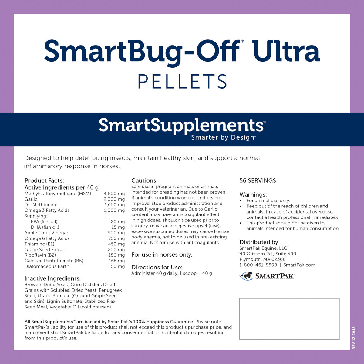 SmartEquine SmartBug-Off Ultra Pellets - 5 lbs.
