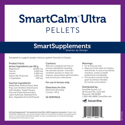 SmartEquine SmartCalm Ultra Pellets - 7.5 lbs.