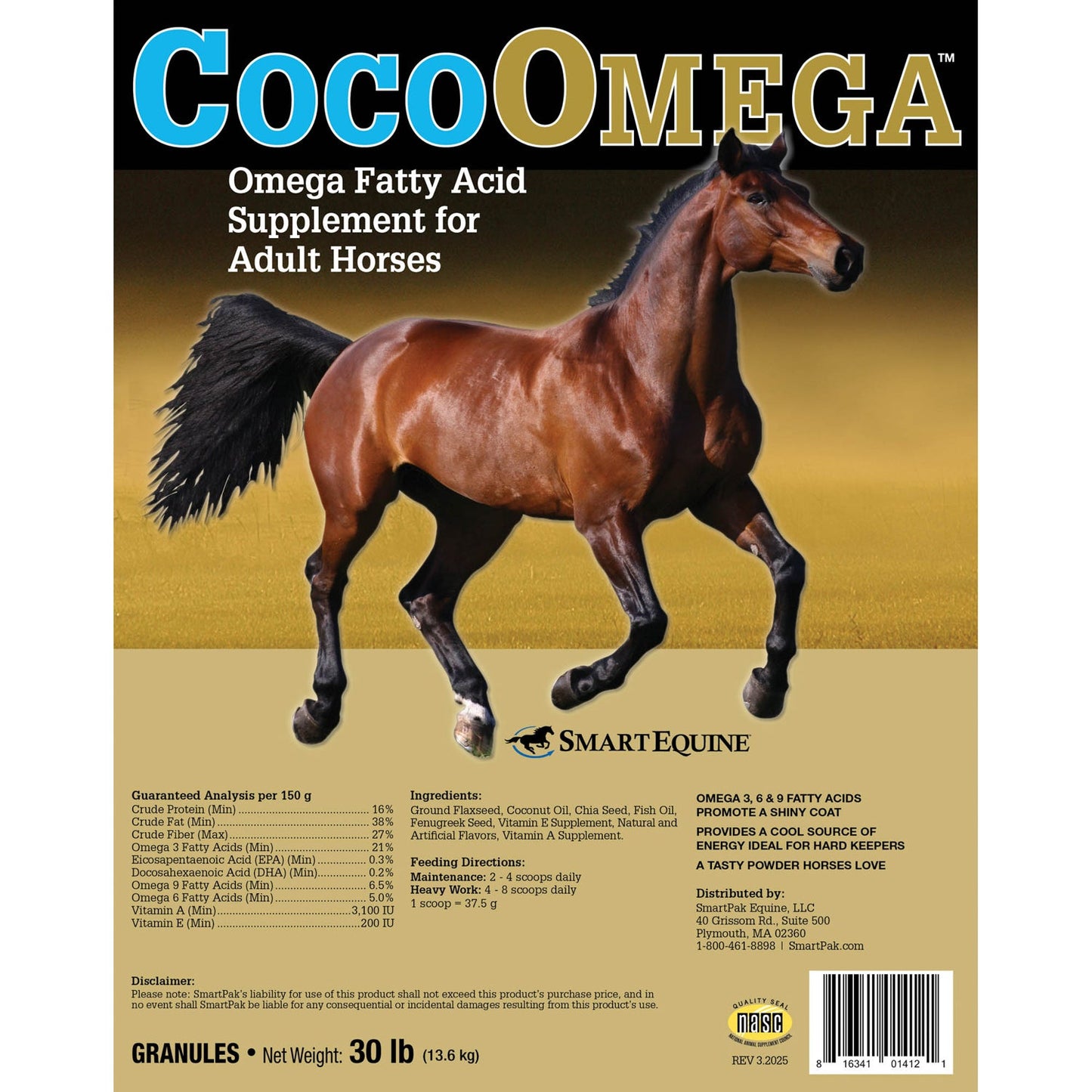 CocoOmega by SmartEquine - 30 lbs.