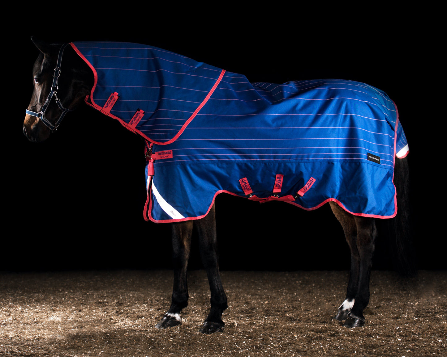 Horseware Ireland Amigo Bravo 12 Plus Reflectech Turnout Medium-Weight Blanket