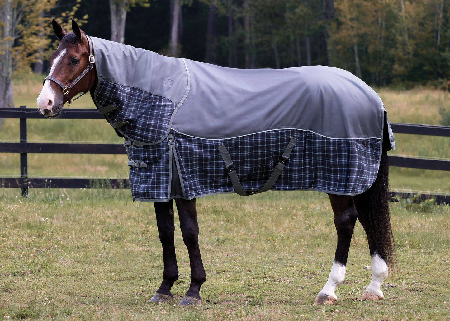 NorthWind Light-Weight Turnout Blanket with Detachable Neck–100 grams