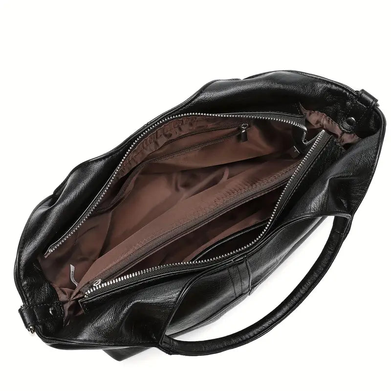 Elegant Leather Women's Crossbody Shoulder Bag