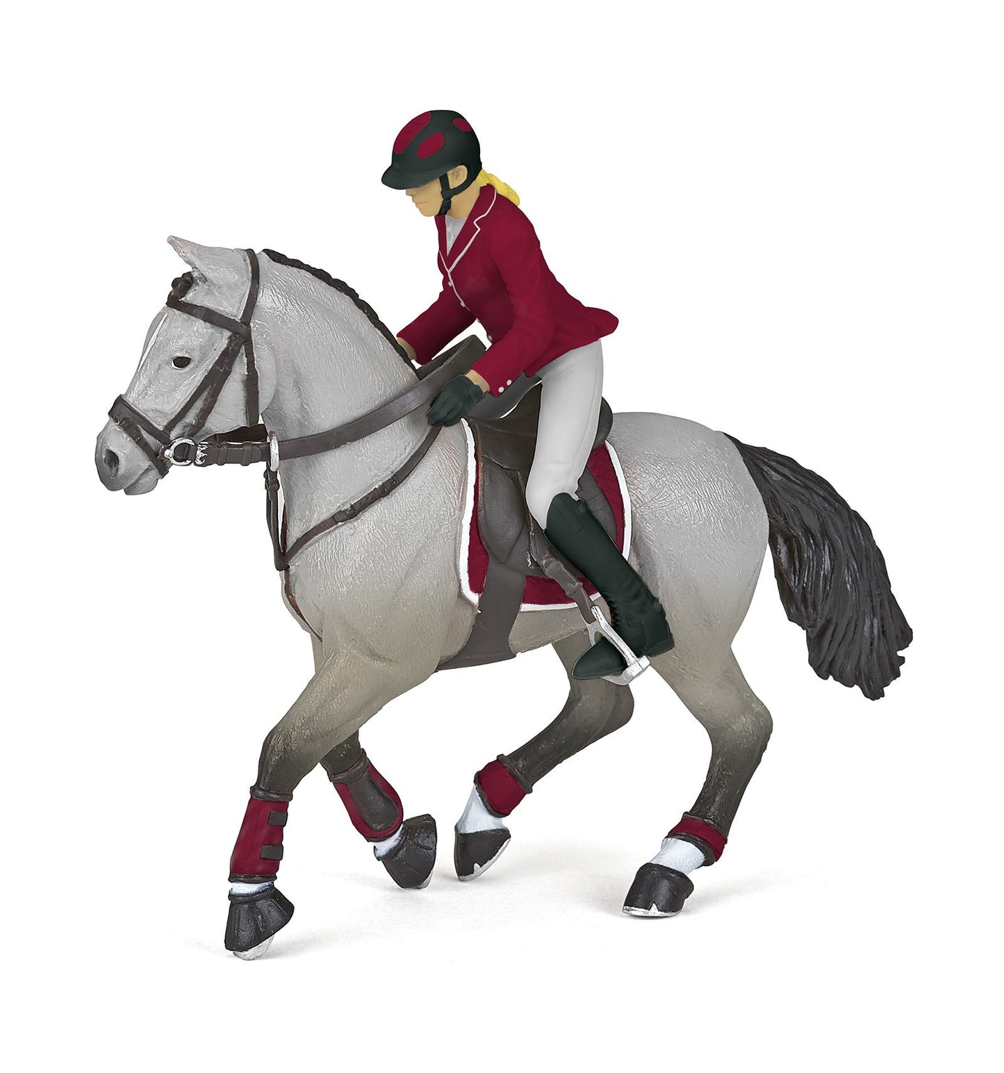 Papo Gray Competition Horse with Rider