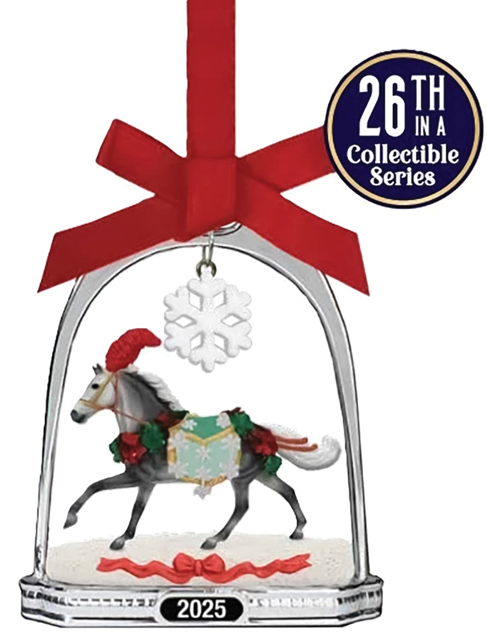 Breyer 2025 Stirrup Ornament - Christmas in Bloom