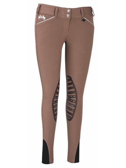 Equine Couture Ladies' Brittni Silicone Knee-Patch Breech