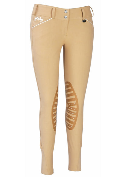 Equine Couture Ladies' Brittni Silicone Knee-Patch Breech