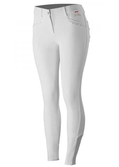 Horze Ladies’ Olivia Knee-Patch Breech with Silicone Grip