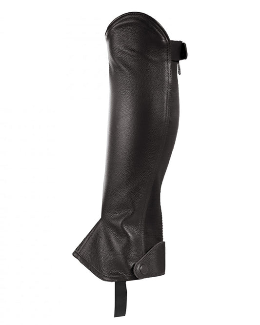 Horze Kids’ Synthetic Leather Half Chaps with Elastic