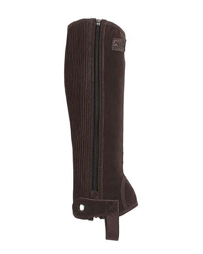 Riding Sport Adults’ Synthetic Suede Half Chaps with Silicone Grip Patches