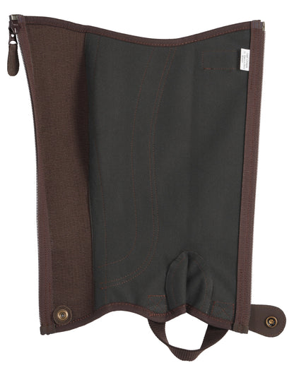 Riding Sport Kids’ Synthetic Suede Half Chaps with Silicone Grip Patches