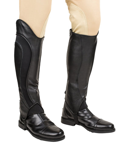 TuffRider Men’s Derby Leather Half Chaps