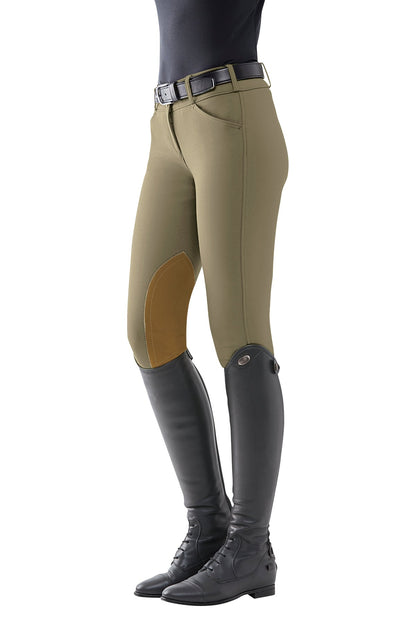 THE TAILORED SPORTSMAN Mid-Rise Vintage Patch Breech with Sock Bottoms