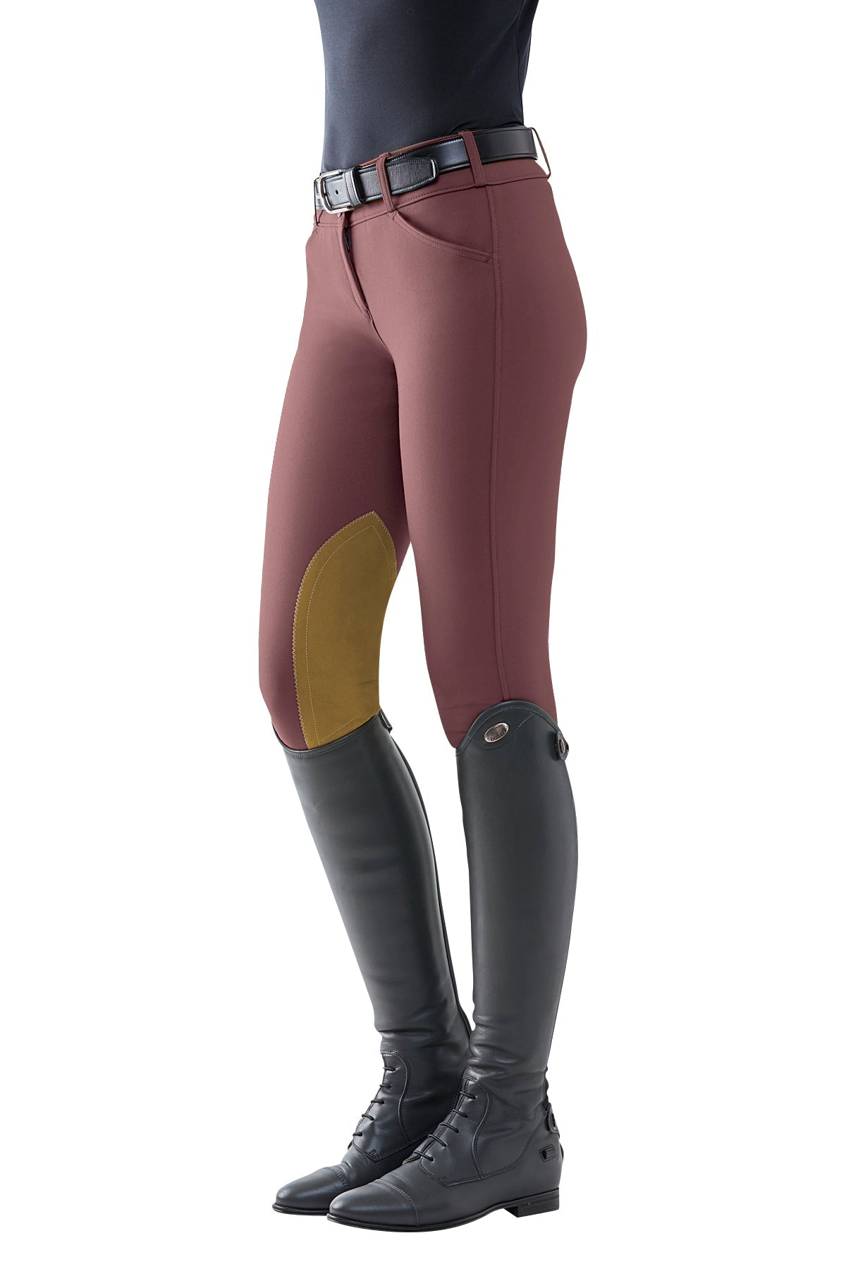 THE TAILORED SPORTSMAN Mid-Rise Vintage Patch Breech with Sock Bottoms