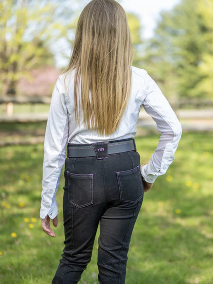 FITS Girls’ Denim Tread Knee-Patch Breech