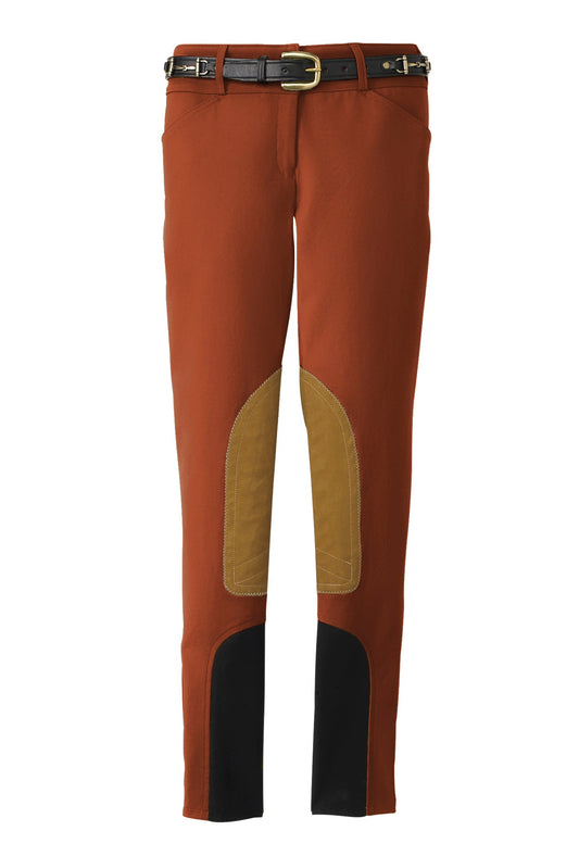 THE TAILORED SPORTSMAN Ladies’ Mid-Rise Front-Zip Breech with Boot Sock Bottoms