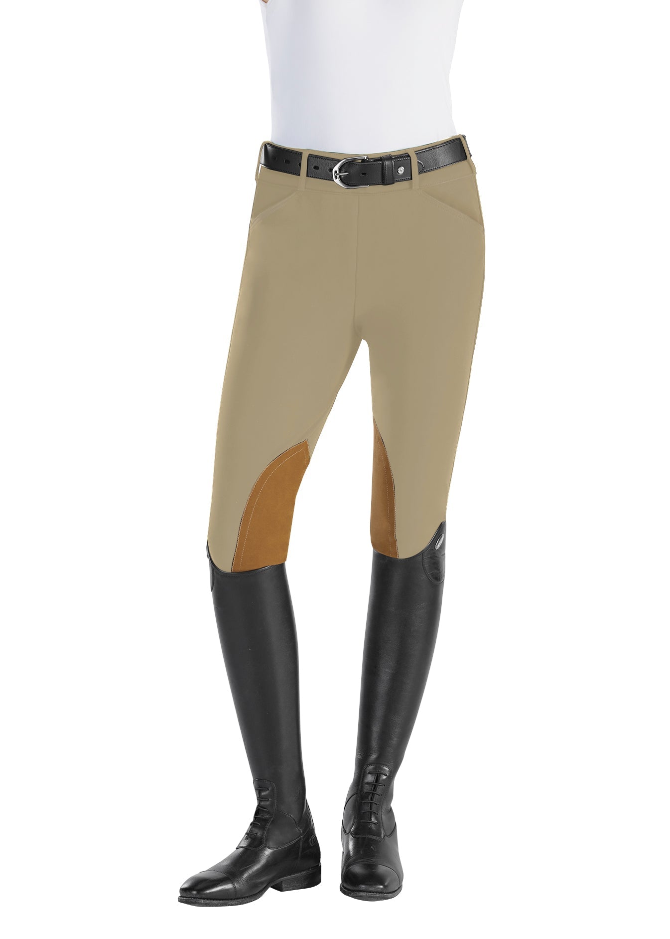 The Tailored Sportsman Ladies’ Techno Lightweight Side-Zip Knee-Patch Breech
