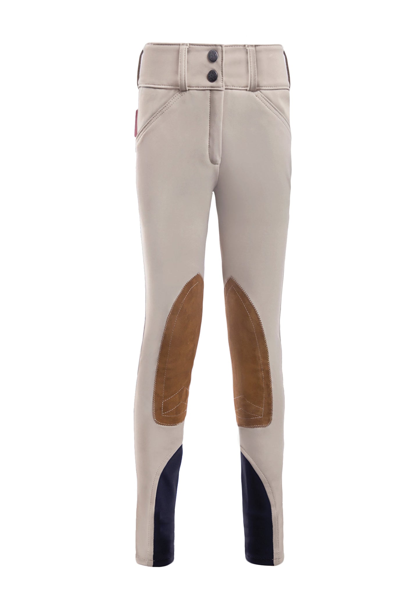 THE TAILORED SPORTSMAN Girls' Techno Front-Zip Knee-Patch Breech