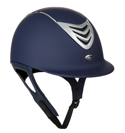 IRH IR4G Matte Helmet, Navy Finish with Silver Vent