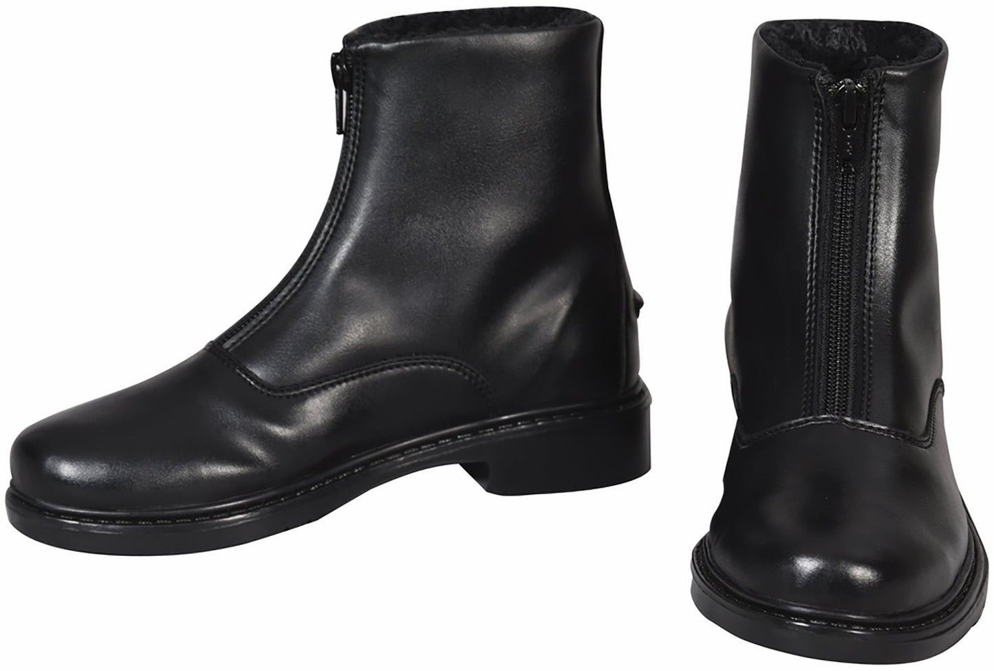 TuffRider Children's Starter Winter Fleece-Lined Front-Zip Paddock Boots