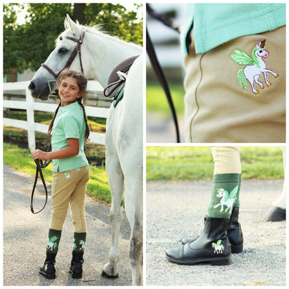 TuffRider Children's Unicorn Starter Front-Zip Paddock Boot