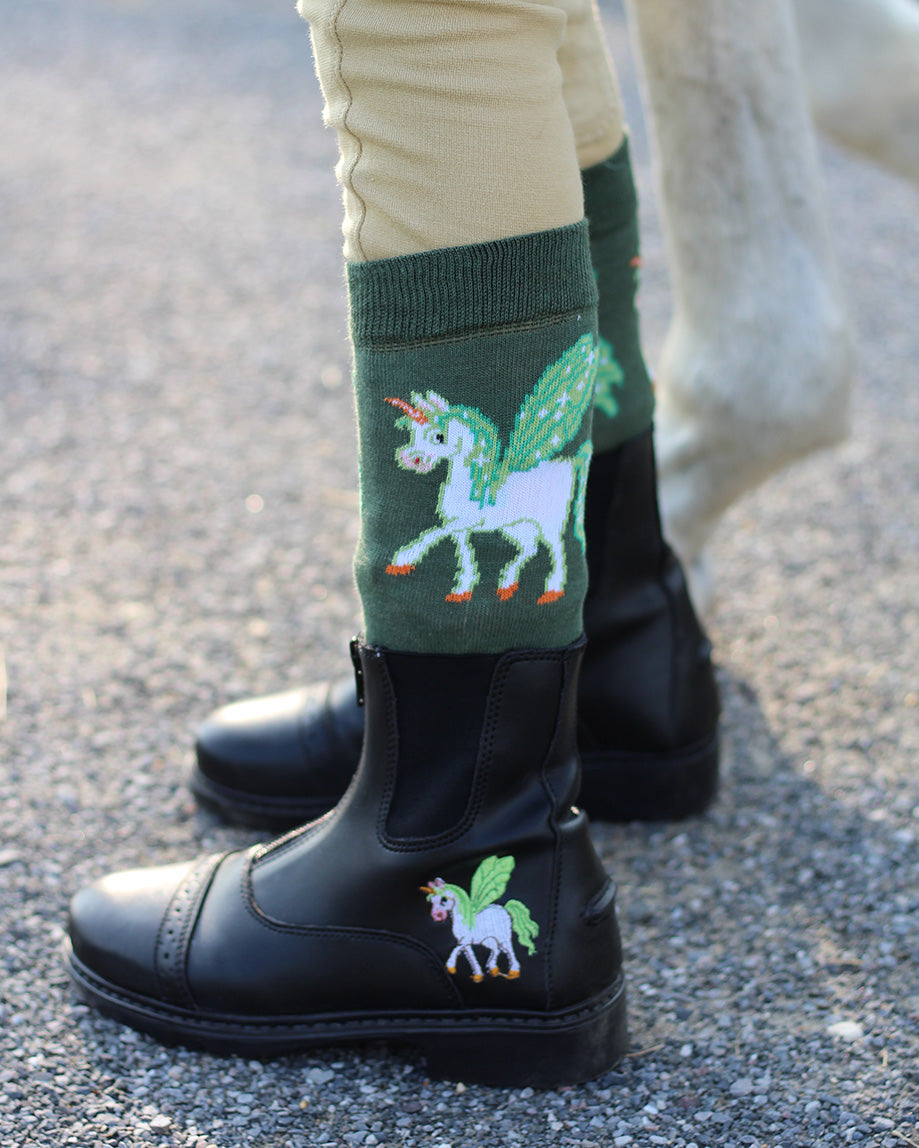 TuffRider Children's Unicorn Starter Front-Zip Paddock Boot