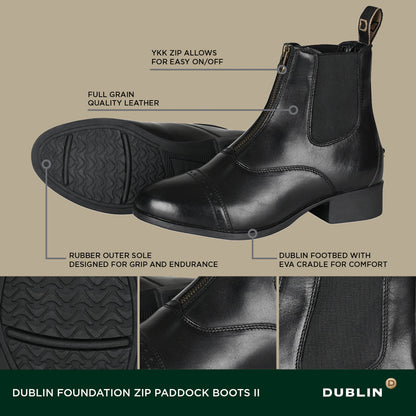 Dublin Ladies’ Foundation Zip Paddock Boots II