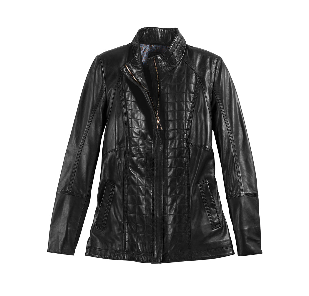 DS Ladies’ Moto Leather Jacket