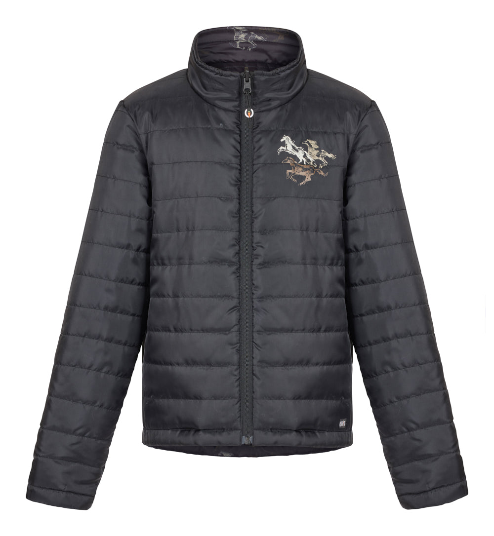 Kerrits Kids’ Pony Tracks Reversible Quilted Jacket