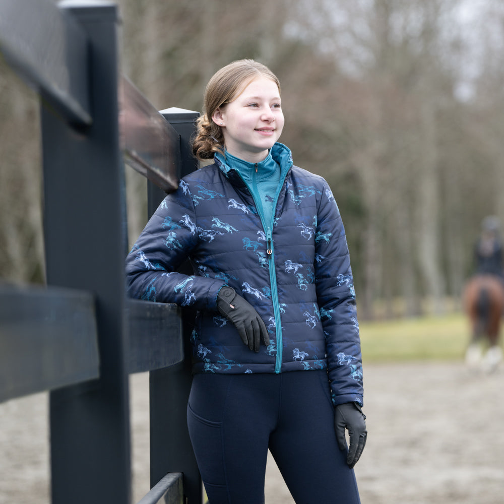 Kerrits Kids’ Pony Tracks Reversible Quilted Jacket